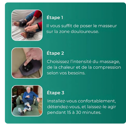 Thermomasseur dites adieu à la neuropathie et aux douleurs aux pieds